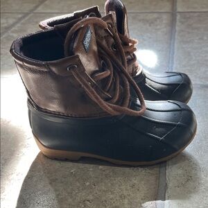 Sperry Dark Brown and Black Boots